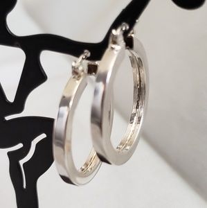 925 Silver earrings hoops